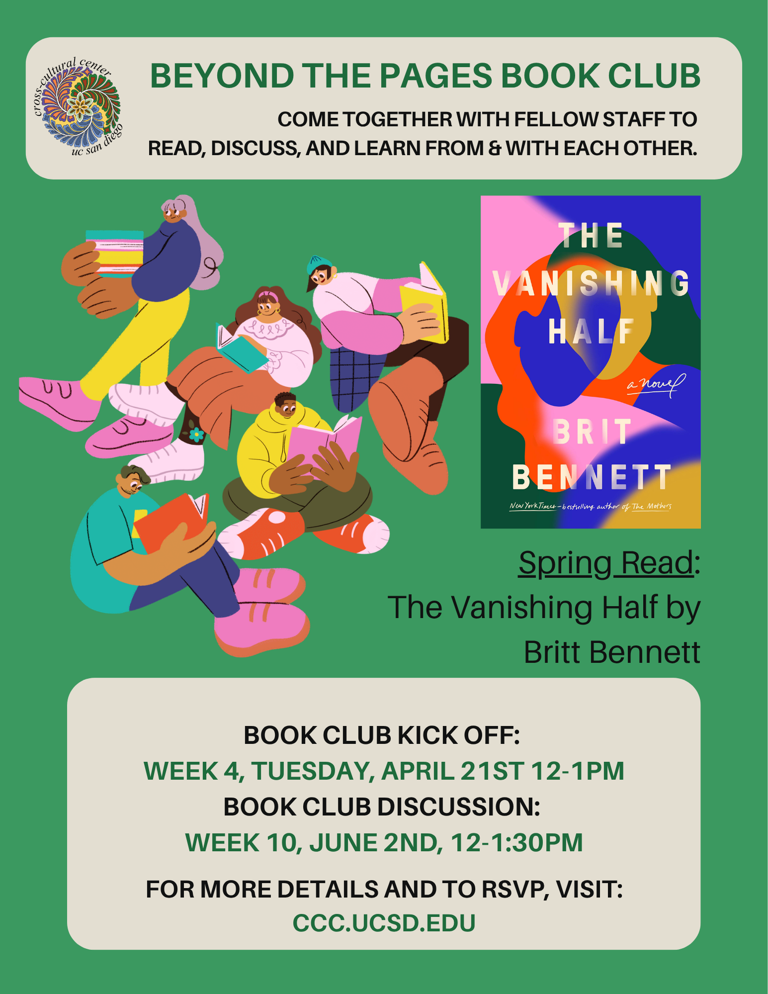 people sitting in circle reading 